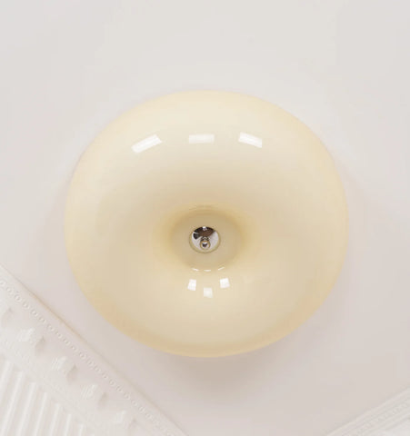Cream Pudding Ceiling Lamp