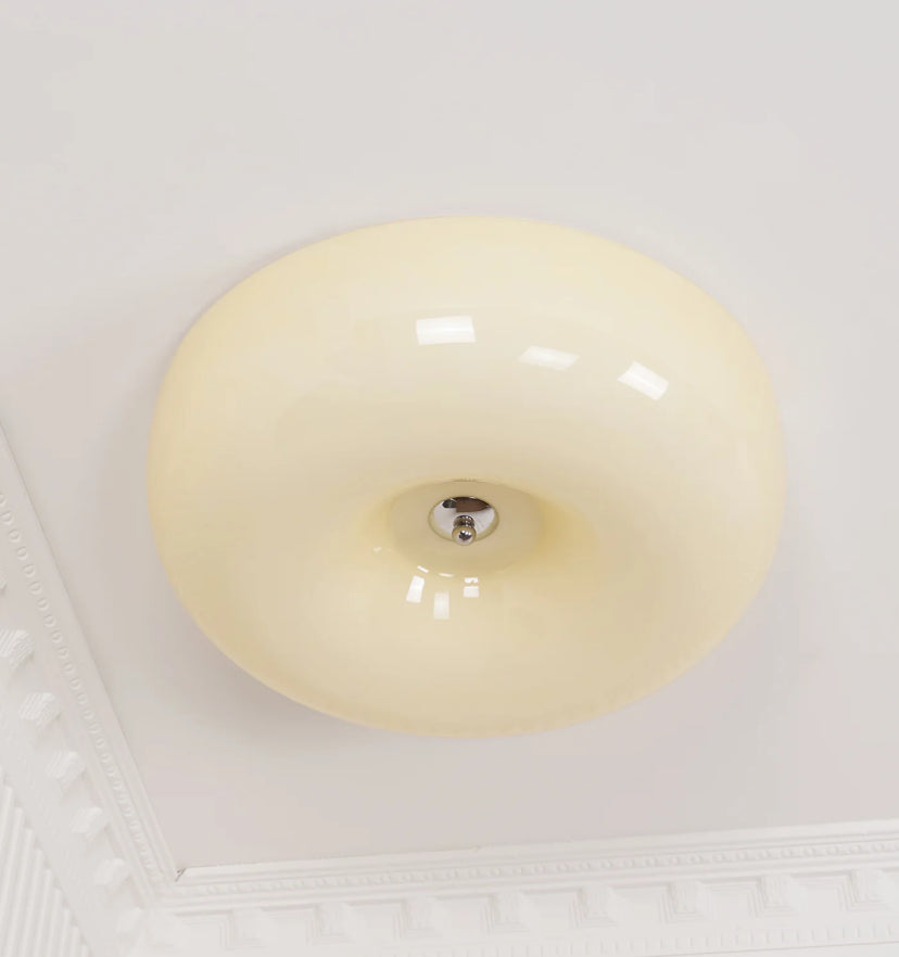 Cream Pudding Ceiling Lamp
