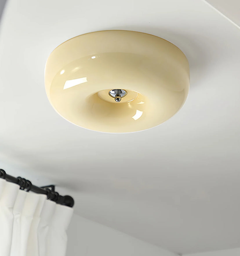 Cream Pudding Ceiling Lamp