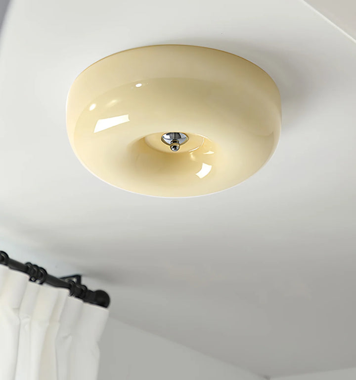 Cream Pudding Ceiling Lamp