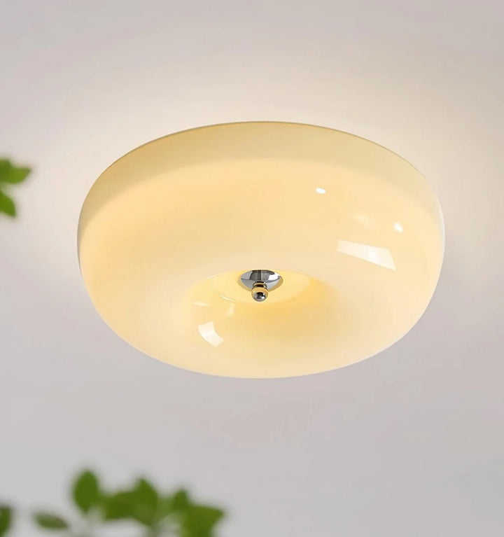 Cream Pudding Ceiling Lamp