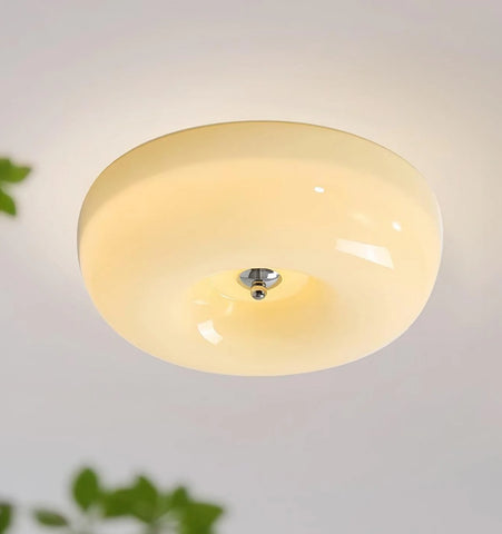 Cream Pudding Ceiling Lamp