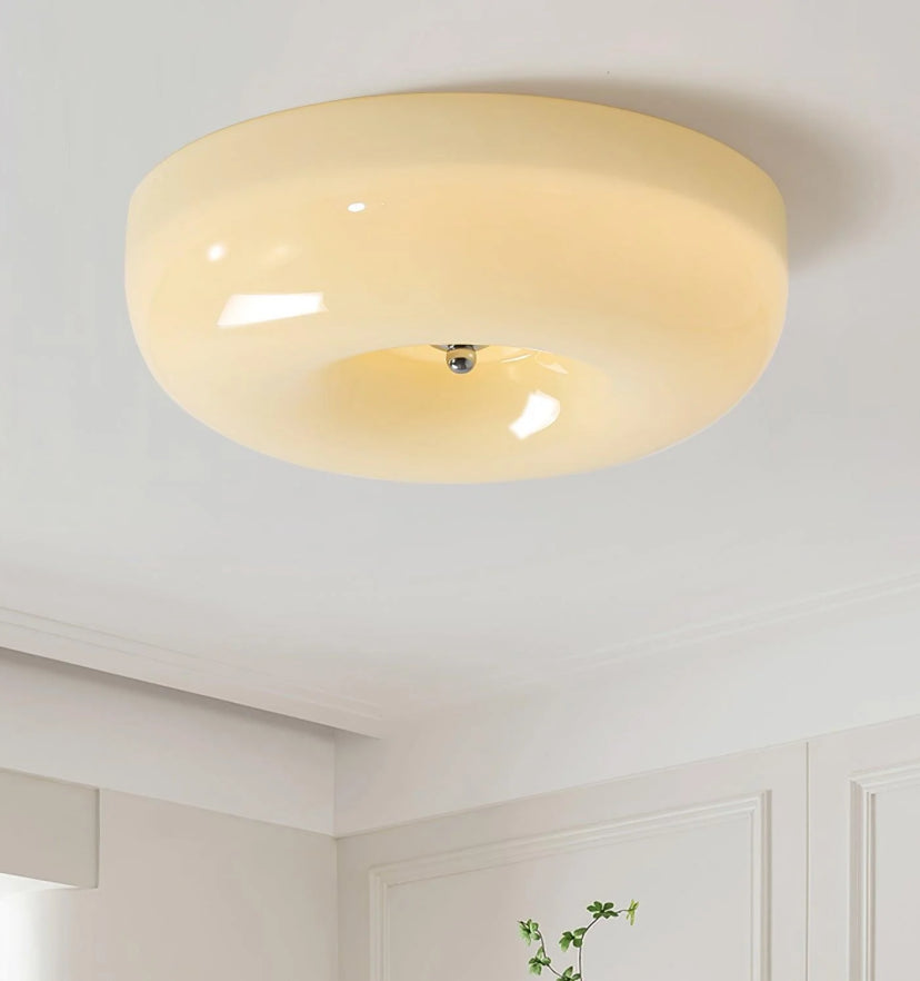 Cream Pudding Ceiling Lamp