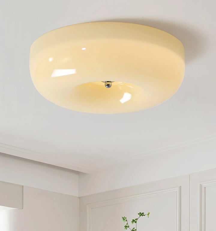 Cream Pudding Ceiling Lamp