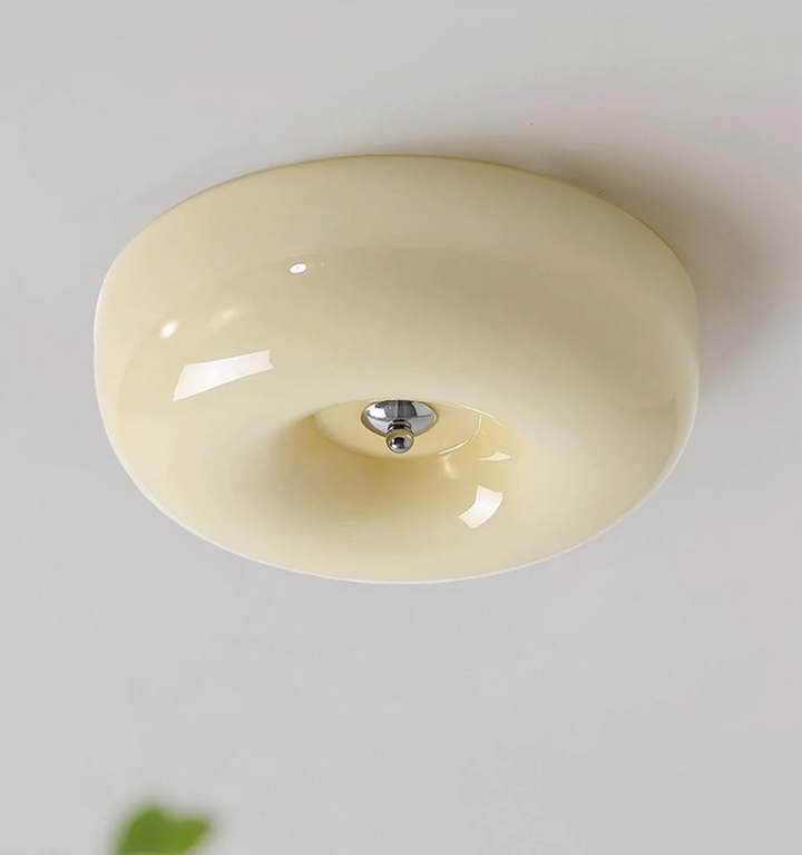 Cream Pudding Ceiling Lamp