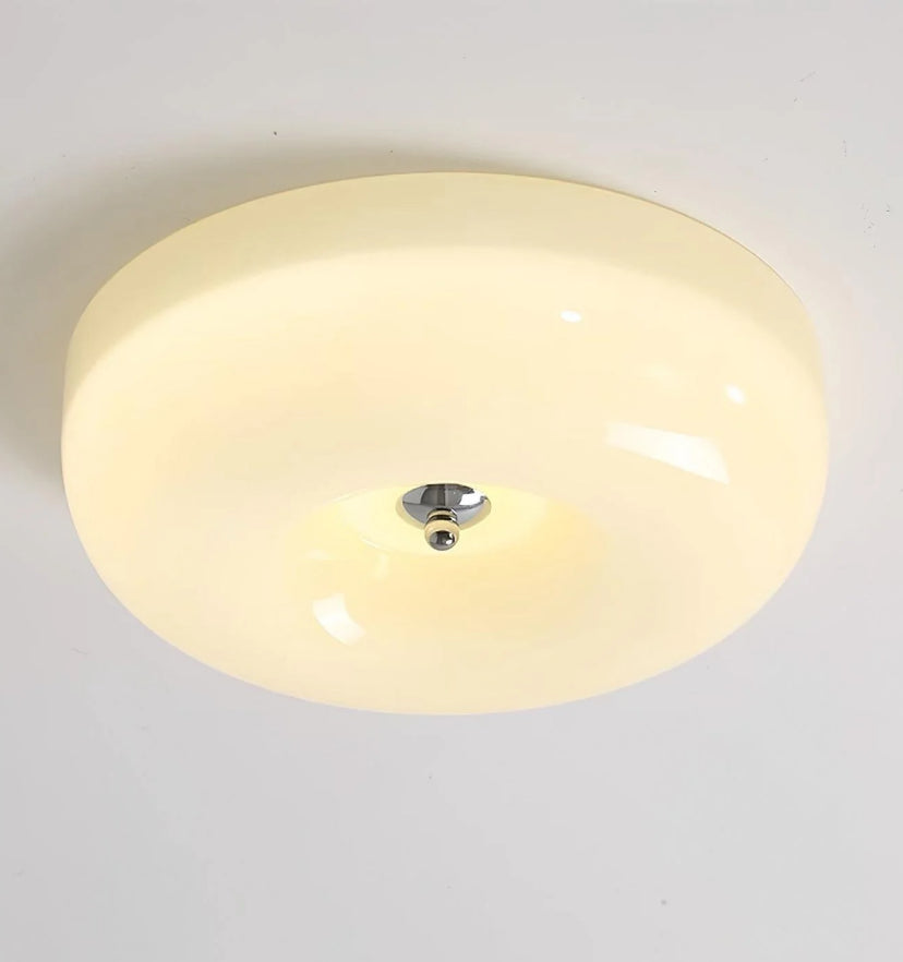 Cream Pudding Ceiling Lamp