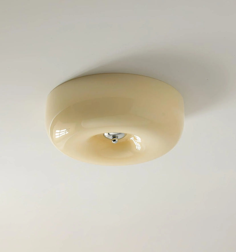 Cream Pudding Ceiling Lamp