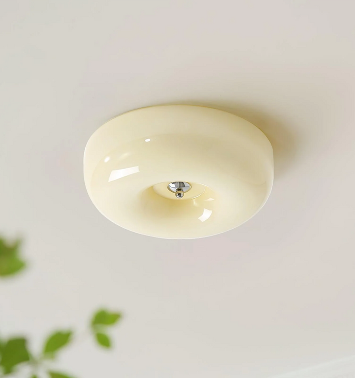 Cream Pudding Ceiling Lamp