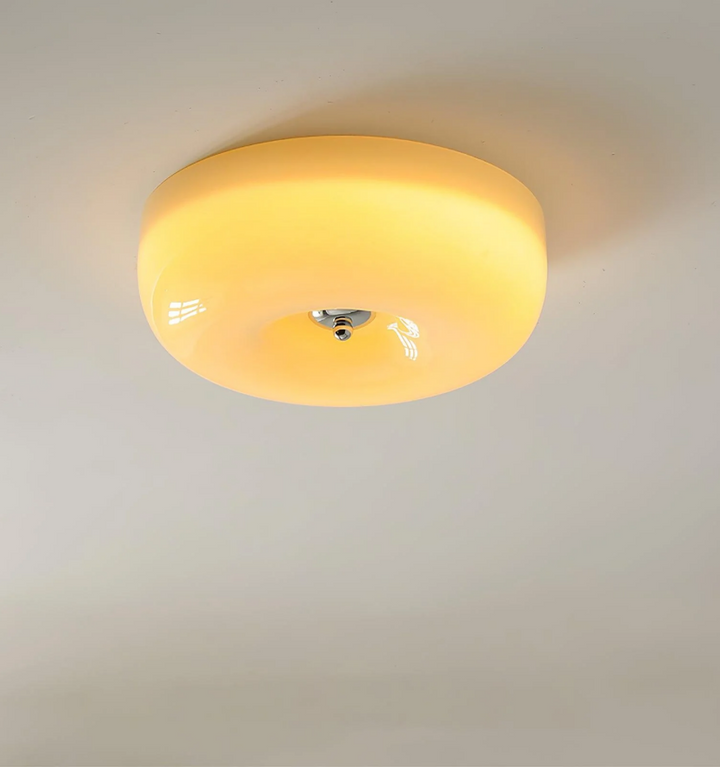 Cream Pudding Ceiling Lamp
