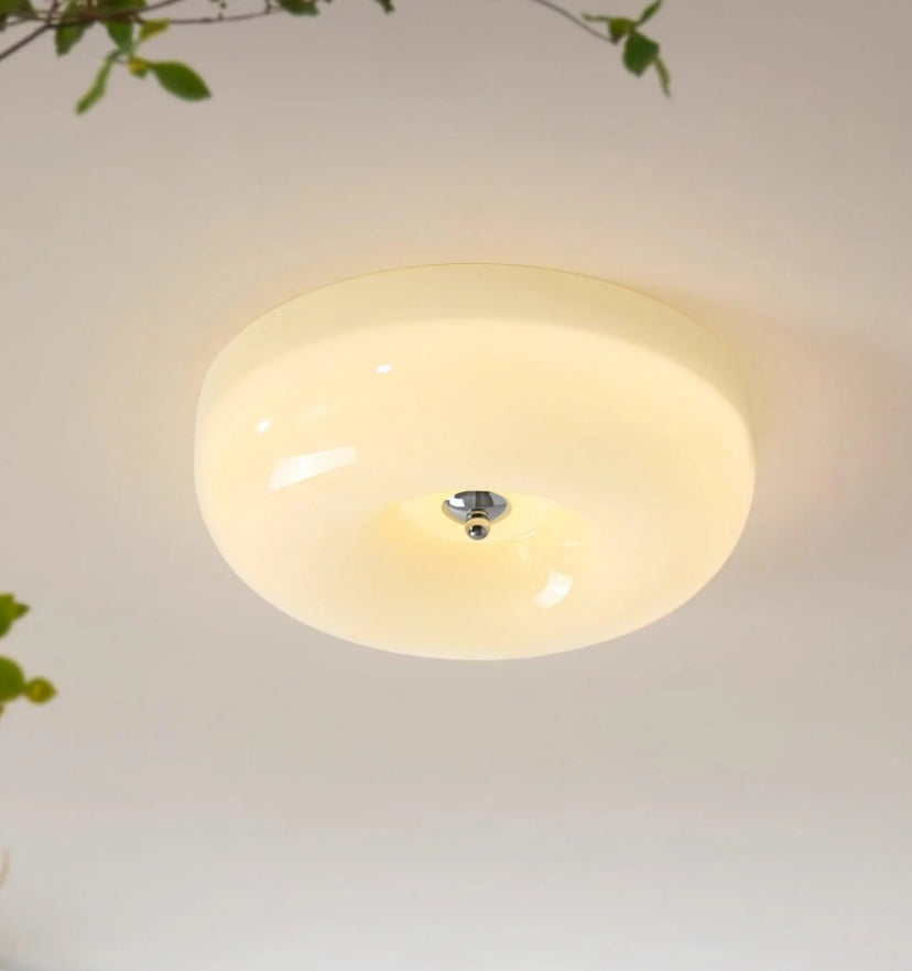 Cream Pudding Ceiling Lamp