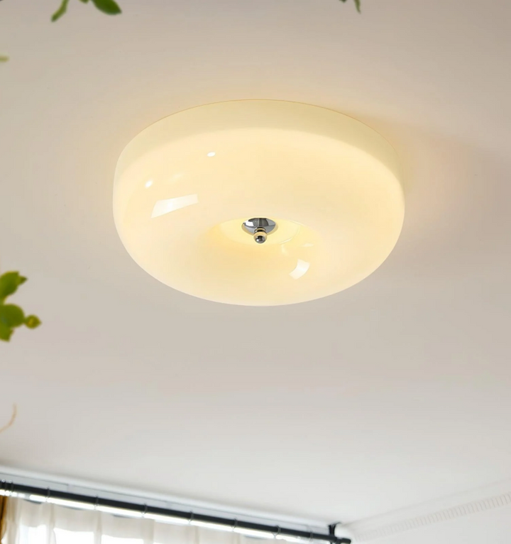 Cream Pudding Ceiling Lamp