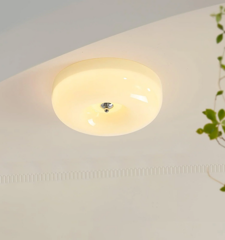 Cream Pudding Ceiling Lamp
