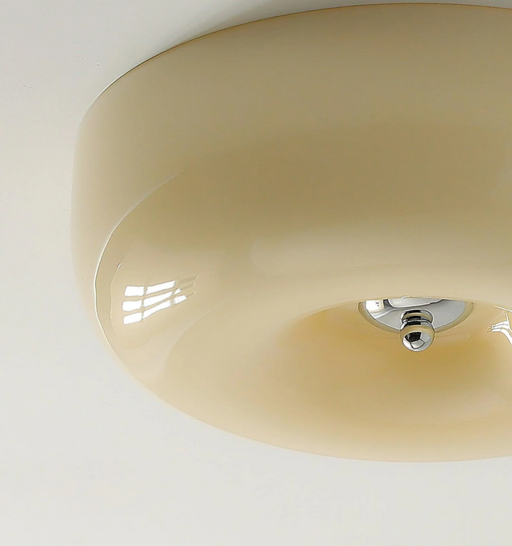 Cream Pudding Ceiling Lamp