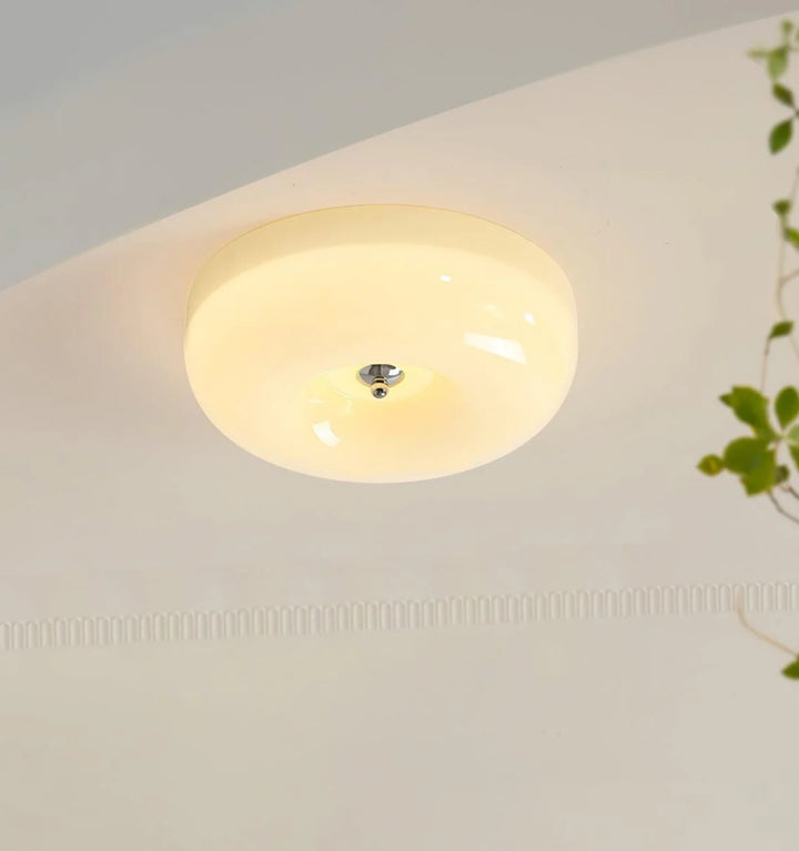 Cream Pudding Ceiling Lamp