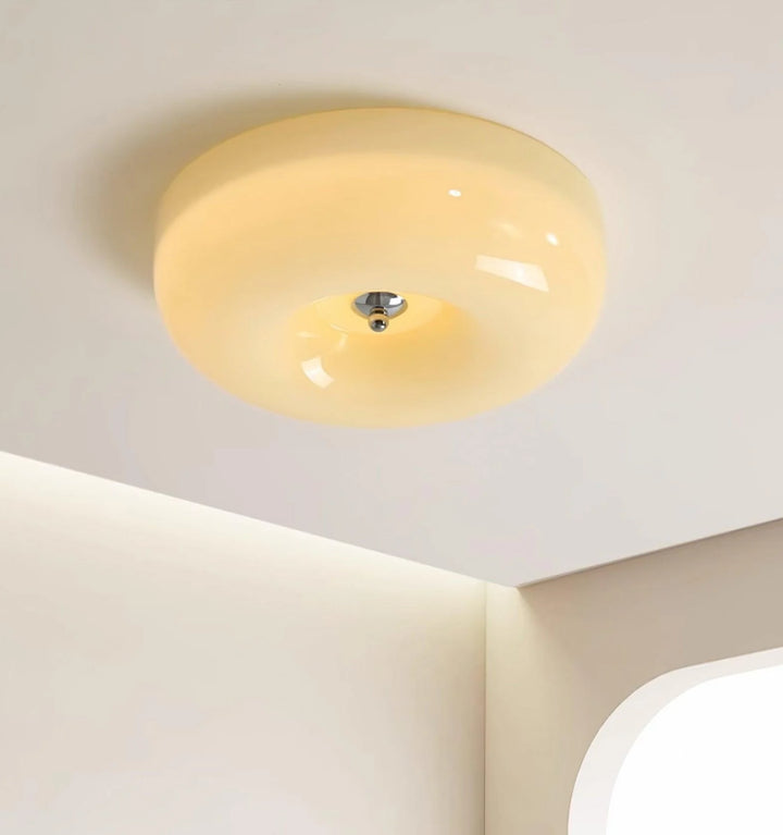 Cream Pudding Ceiling Lamp