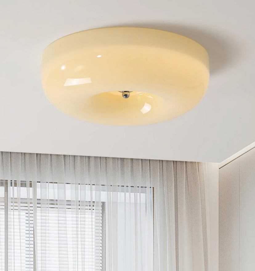 Cream Pudding Ceiling Lamp