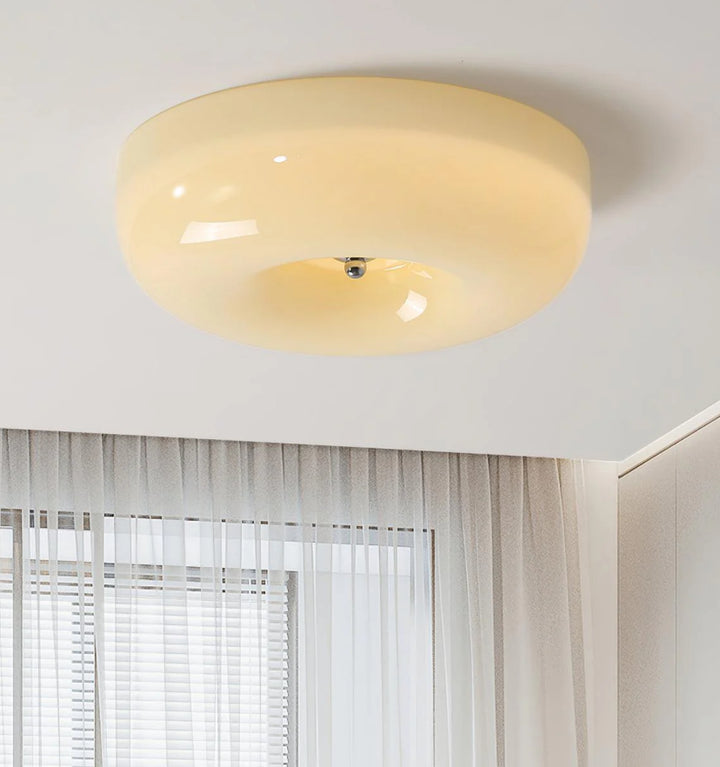 Cream Pudding Ceiling Lamp