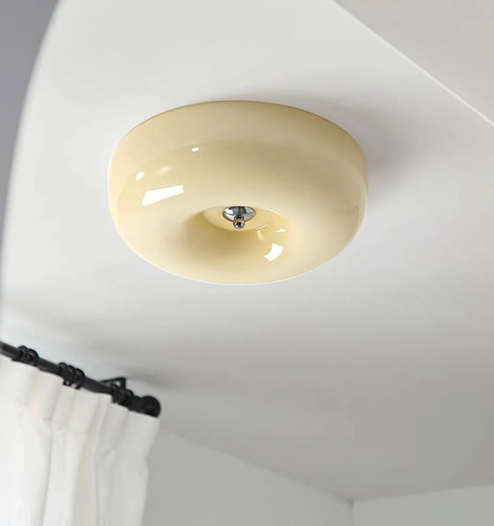 Cream Pudding Ceiling Lamp