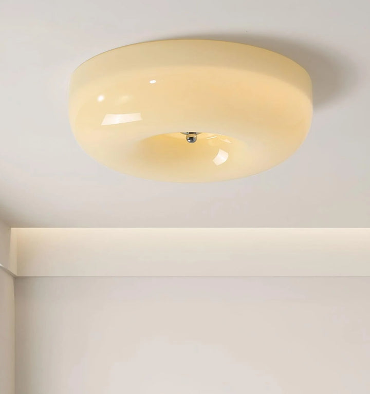 Cream Pudding Ceiling Lamp