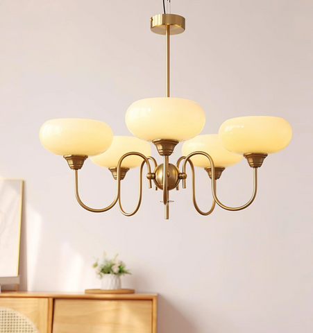 Creamy Persimmon Chandelier