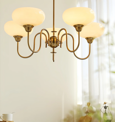 Creamy Persimmon Chandelier