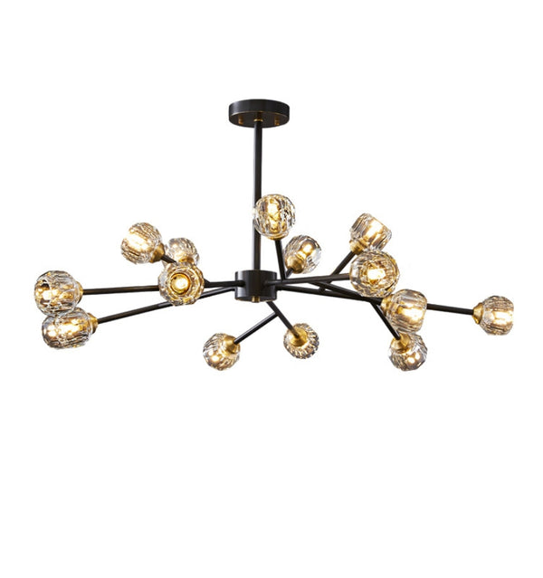 CRYSTAL BALL ROUND CLUSTER CHANDELIER