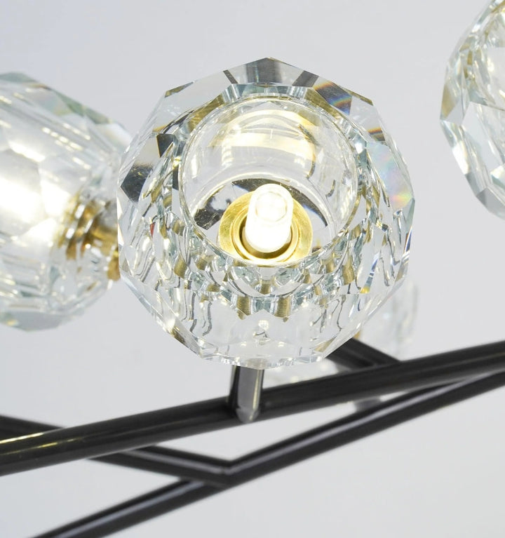 CRYSTAL BALL ROUND CLUSTER CHANDELIER