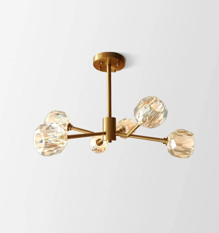 CRYSTAL BALL ROUND CLUSTER CHANDELIER