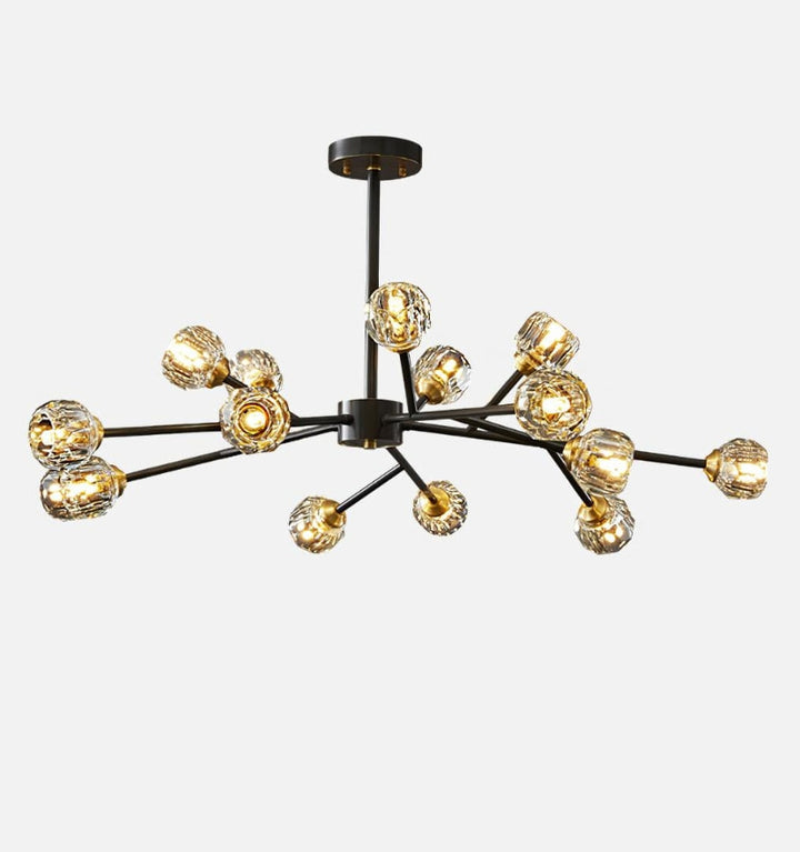 CRYSTAL BALL ROUND CLUSTER CHANDELIER