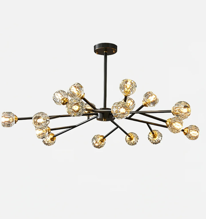 CRYSTAL BALL ROUND CLUSTER CHANDELIER