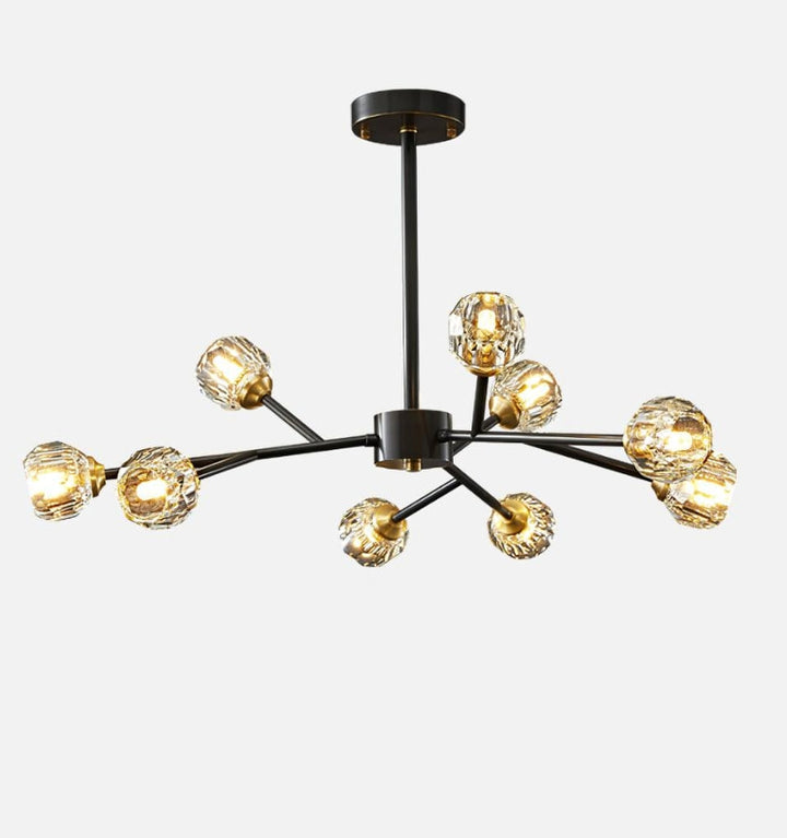 CRYSTAL BALL ROUND CLUSTER CHANDELIER