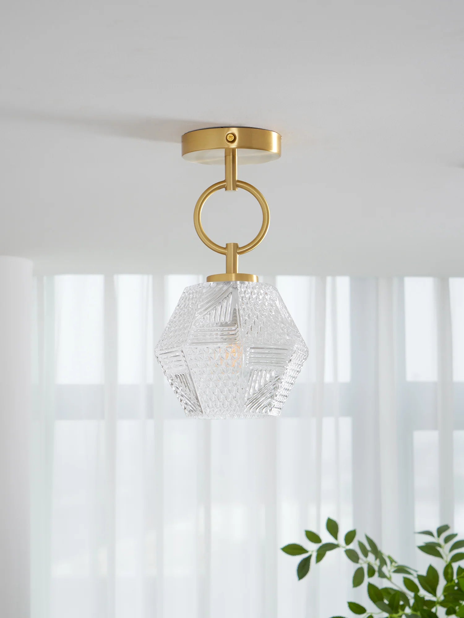 Diamond Cut Art Deco Ceiling Light - Yiarolight