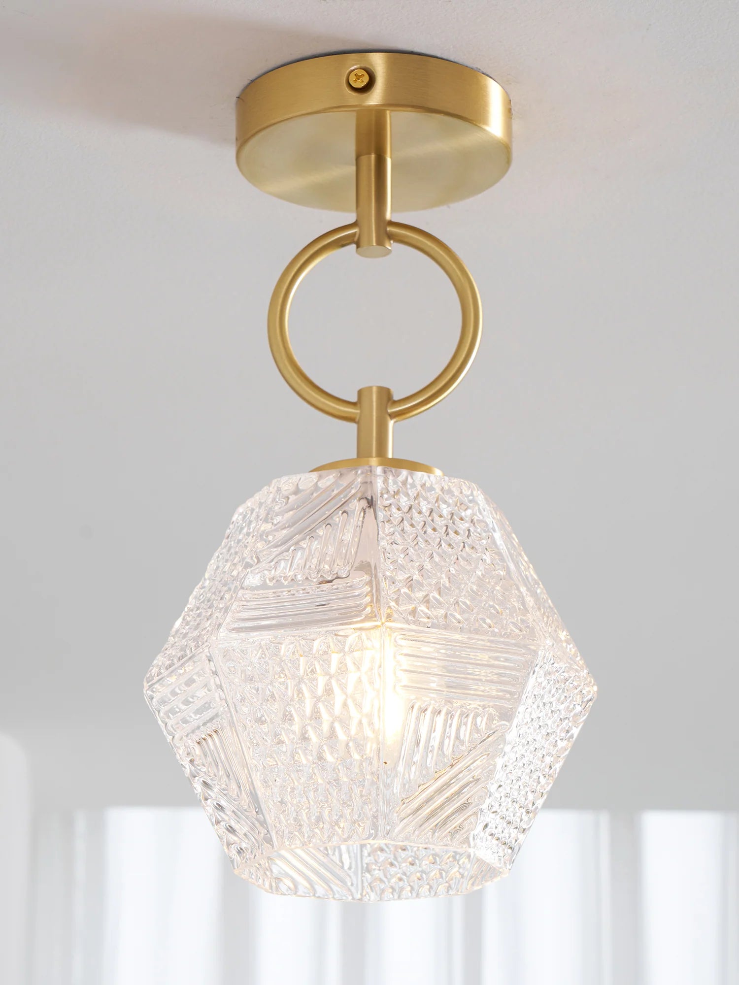 Diamond Cut Art Deco Ceiling Light - Yiarolight