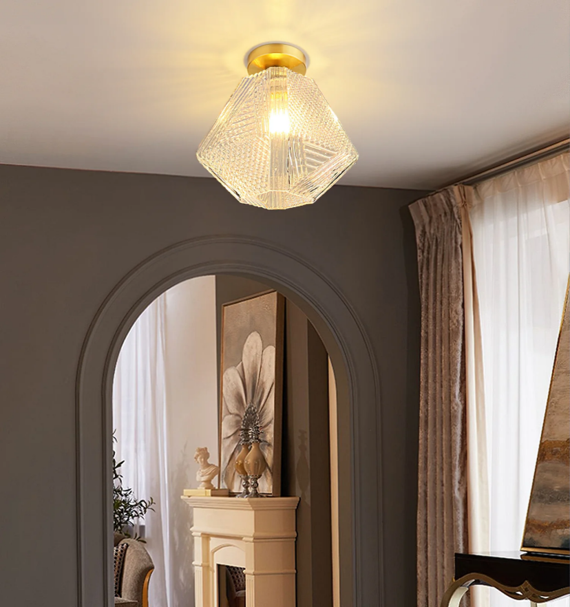 Diamond Cut Art Deco Ceiling Light - Yiarolight