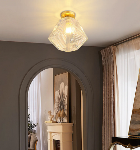 Diamond Cut Art Deco Ceiling Light - Yiarolight