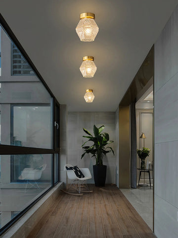 Diamond Cut Art Deco Ceiling Light - Yiarolight