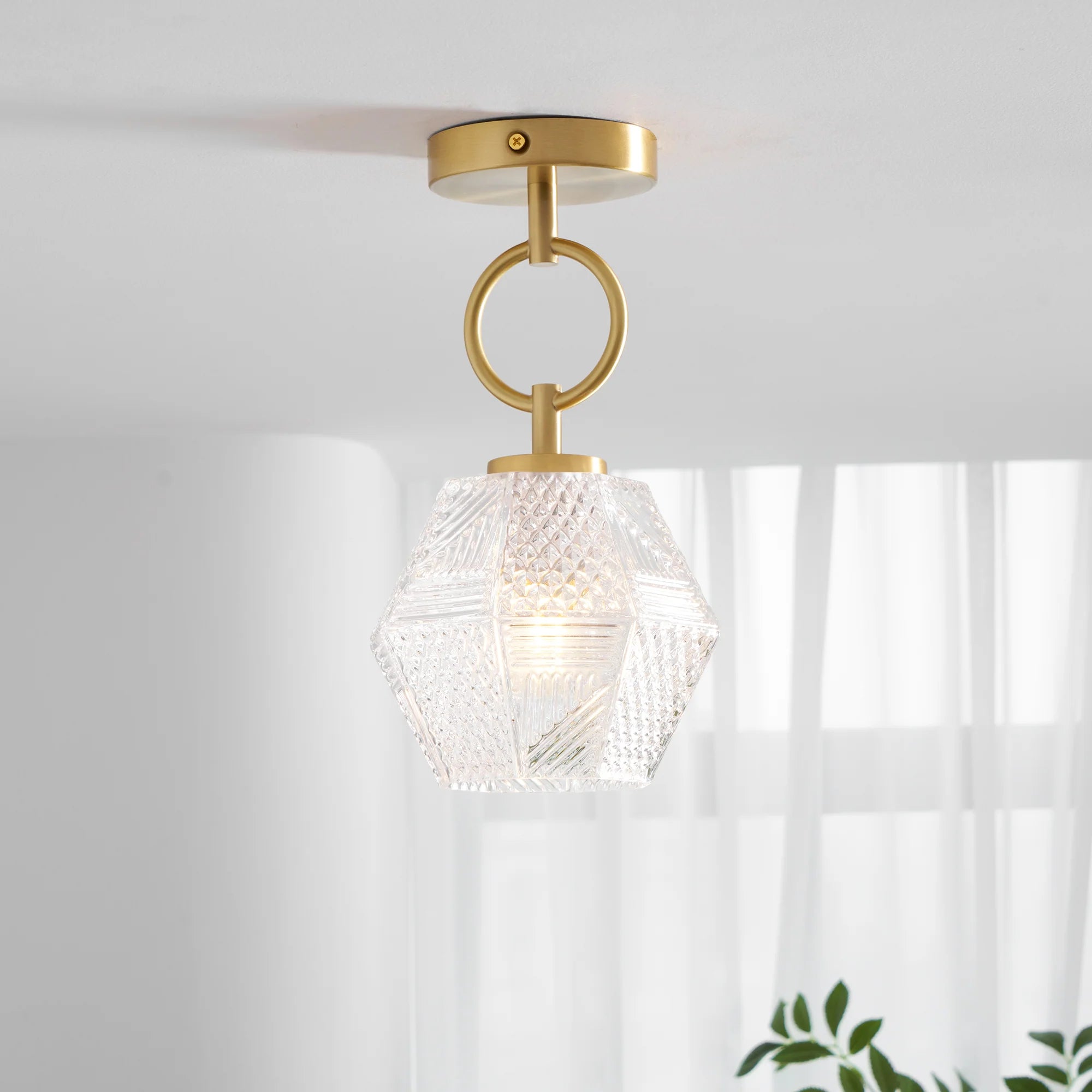 Diamond Cut Art Deco Ceiling Light - Yiarolight