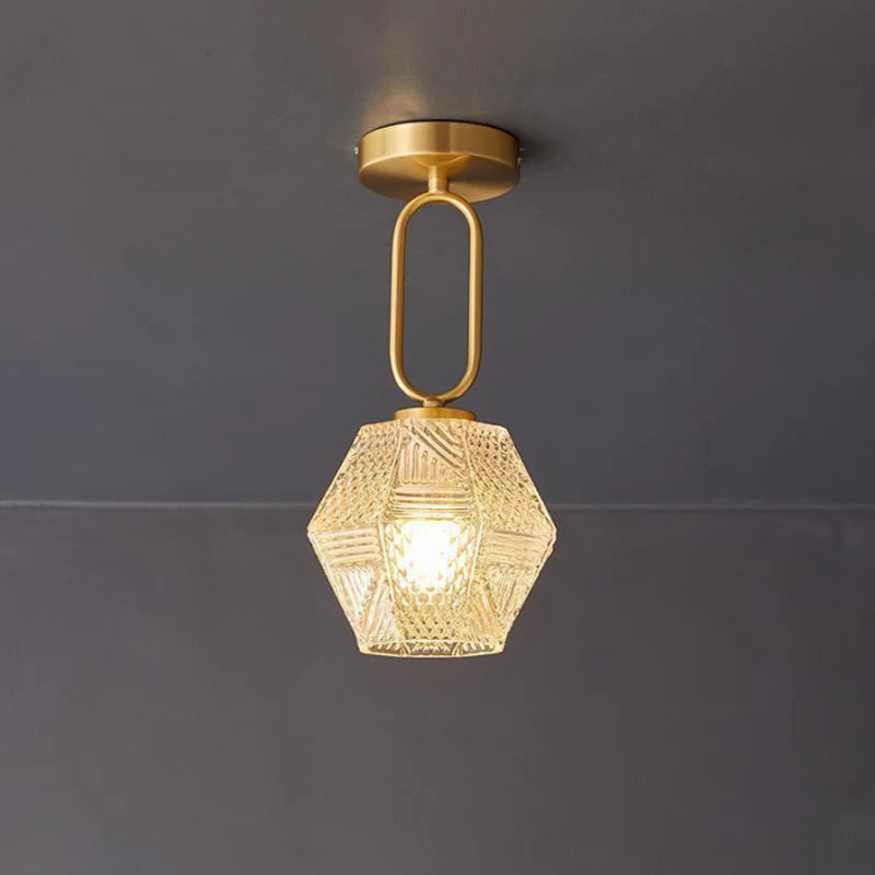 Diamond Cut Art Deco Ceiling Light - Yiarolight