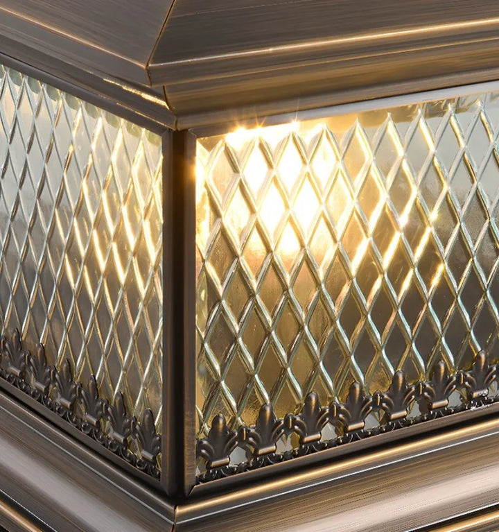 Diamond Solar Post Outdoor Light