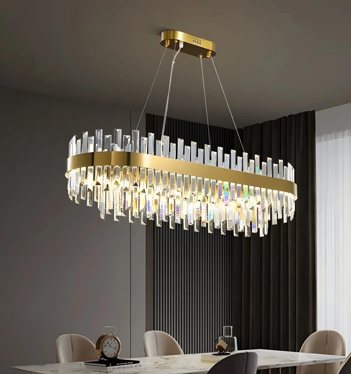 DUAL CRYSTAL CHANDELIER