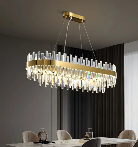 DUAL CRYSTAL CHANDELIER
