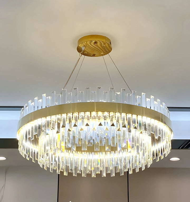 DUAL CRYSTAL CHANDELIER