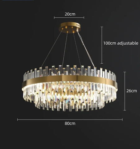 DUAL CRYSTAL CHANDELIER