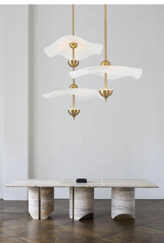 Envolee Double Biscuit Pendant Light