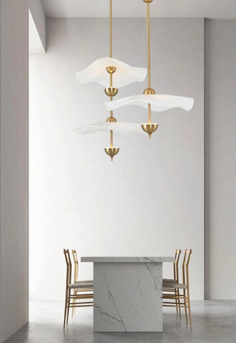 Envolee Double Biscuit Pendant Light