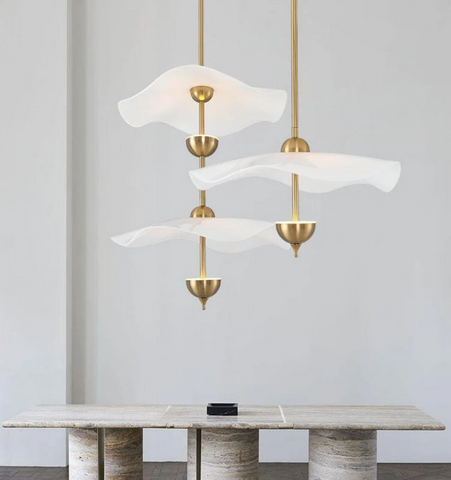 Envolee Double Biscuit Pendant Light