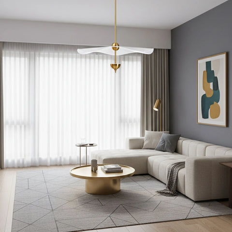 Envolee Double Biscuit Pendant Light