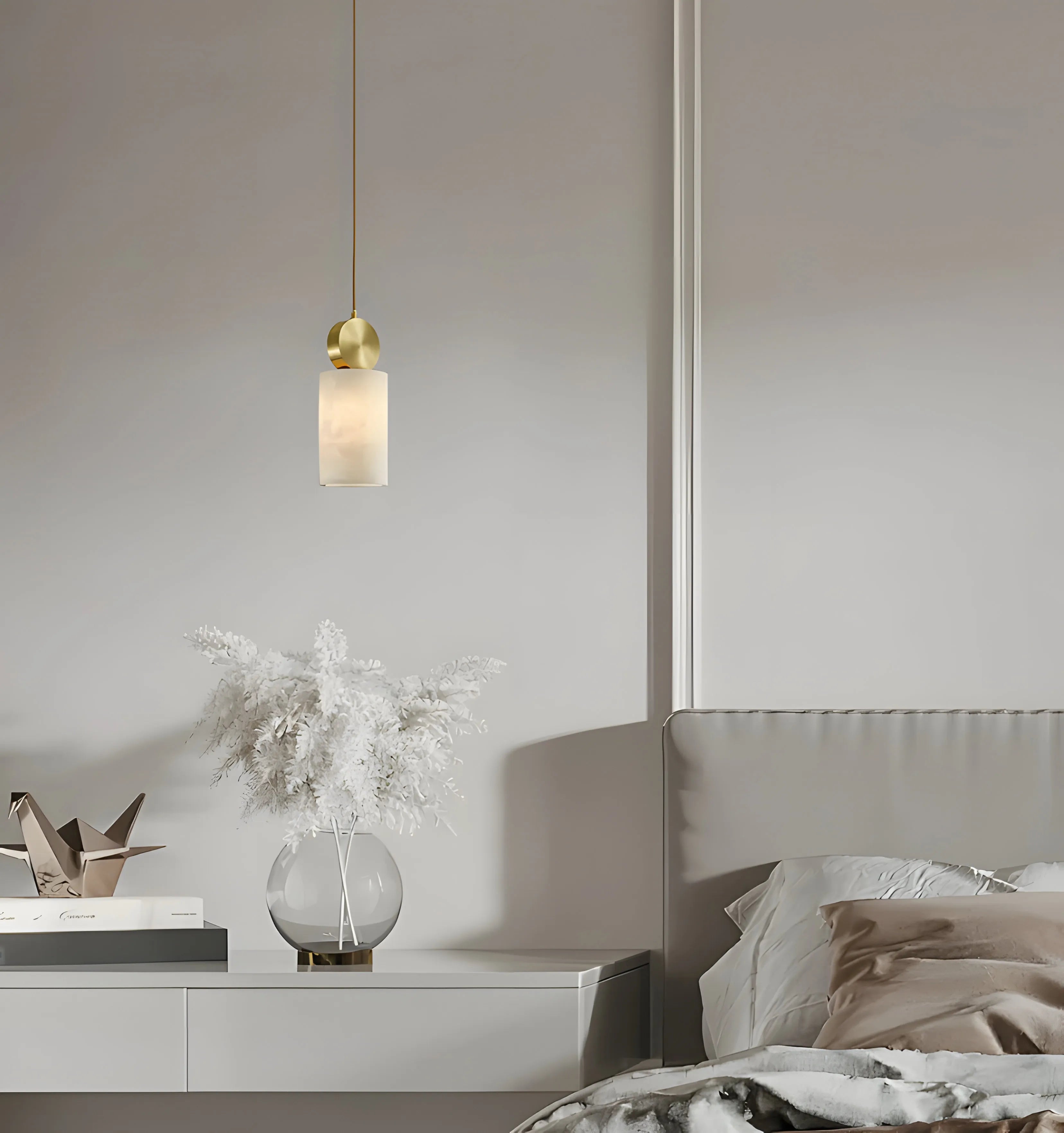 ETRUSCAN ALABASTER PENDANT LIGHT