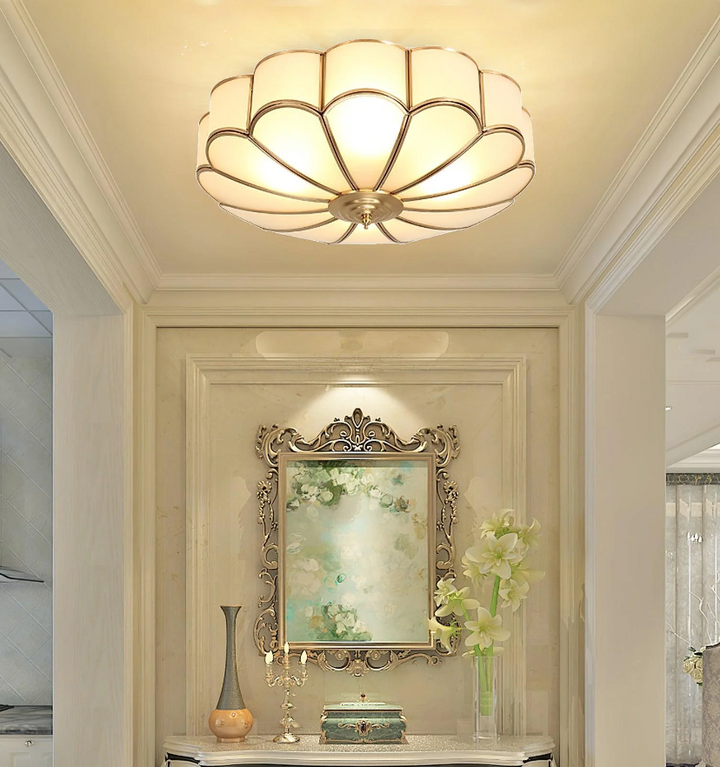 Flower Shape Glass Recessed Ceiling Light