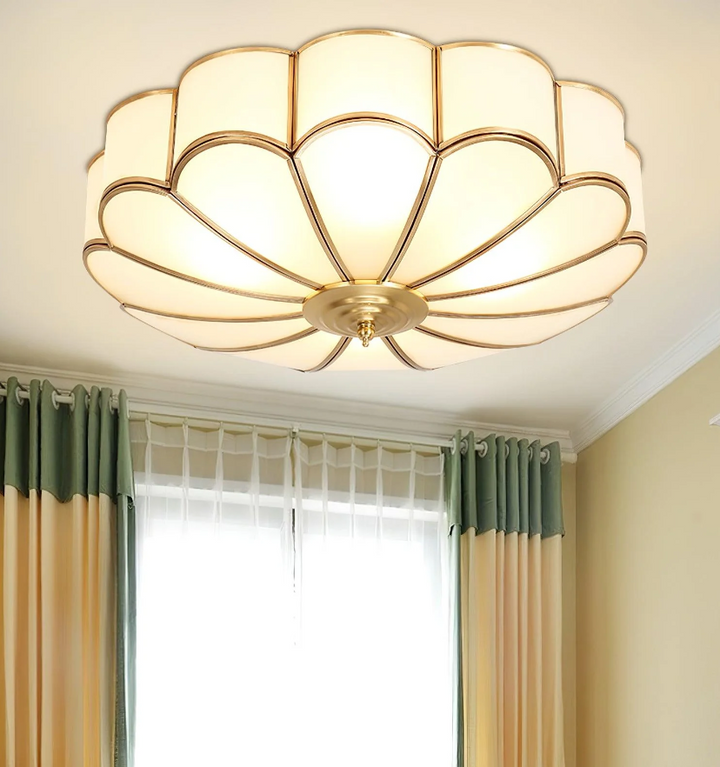 Flower Shape Glass Recessed Ceiling Light